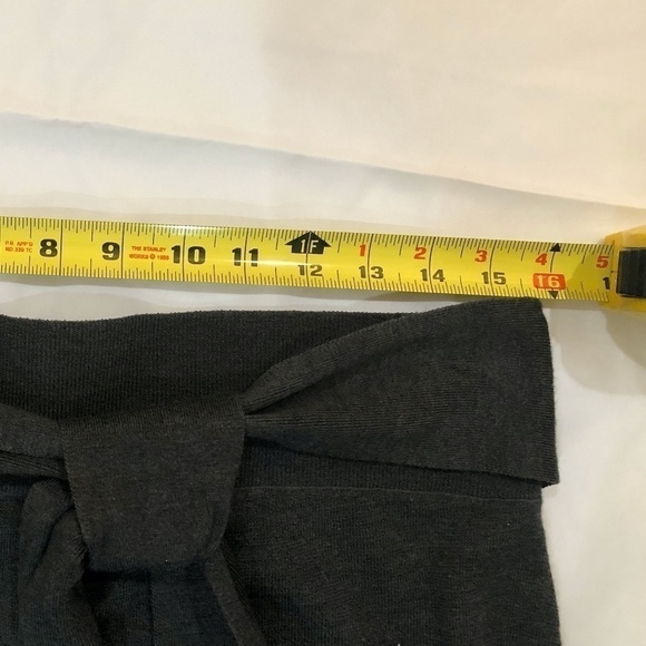 Anthropologie Moth Charcoal Gray Wool Cropped Wide Leg Trousers, Size Medium - Picture 6 of 13